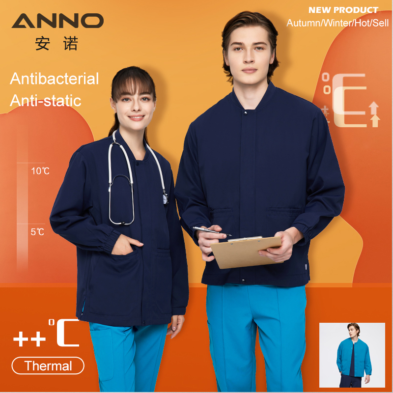Medical Lab Uniform - Anti-static Scrubs Jackets Antibacte Thermal Fabric