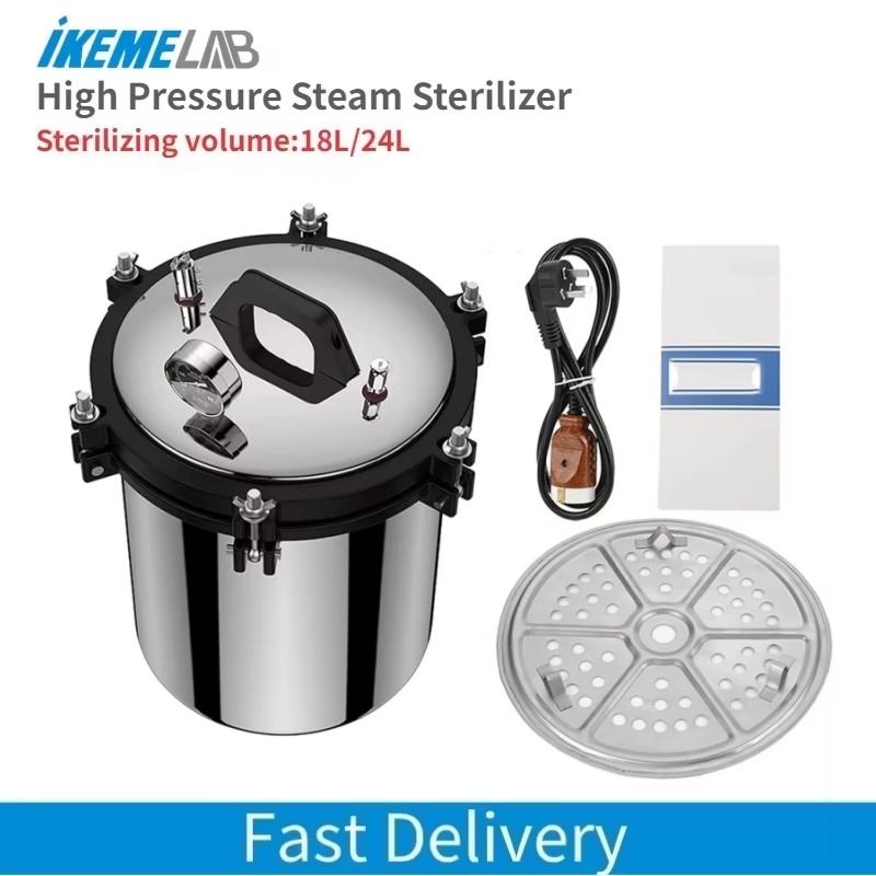 Medical Lab Usa - IKEME 18/24L Portable Autoclave Machine Electric
