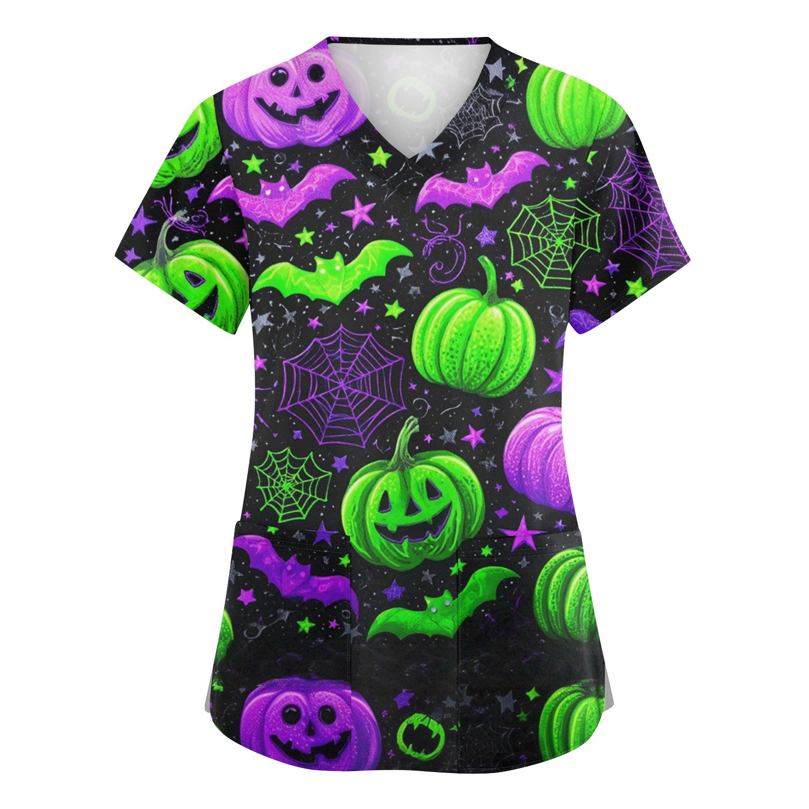 Medical Lab Uniform - Women's Medical Uniforms Halloween Print Dental