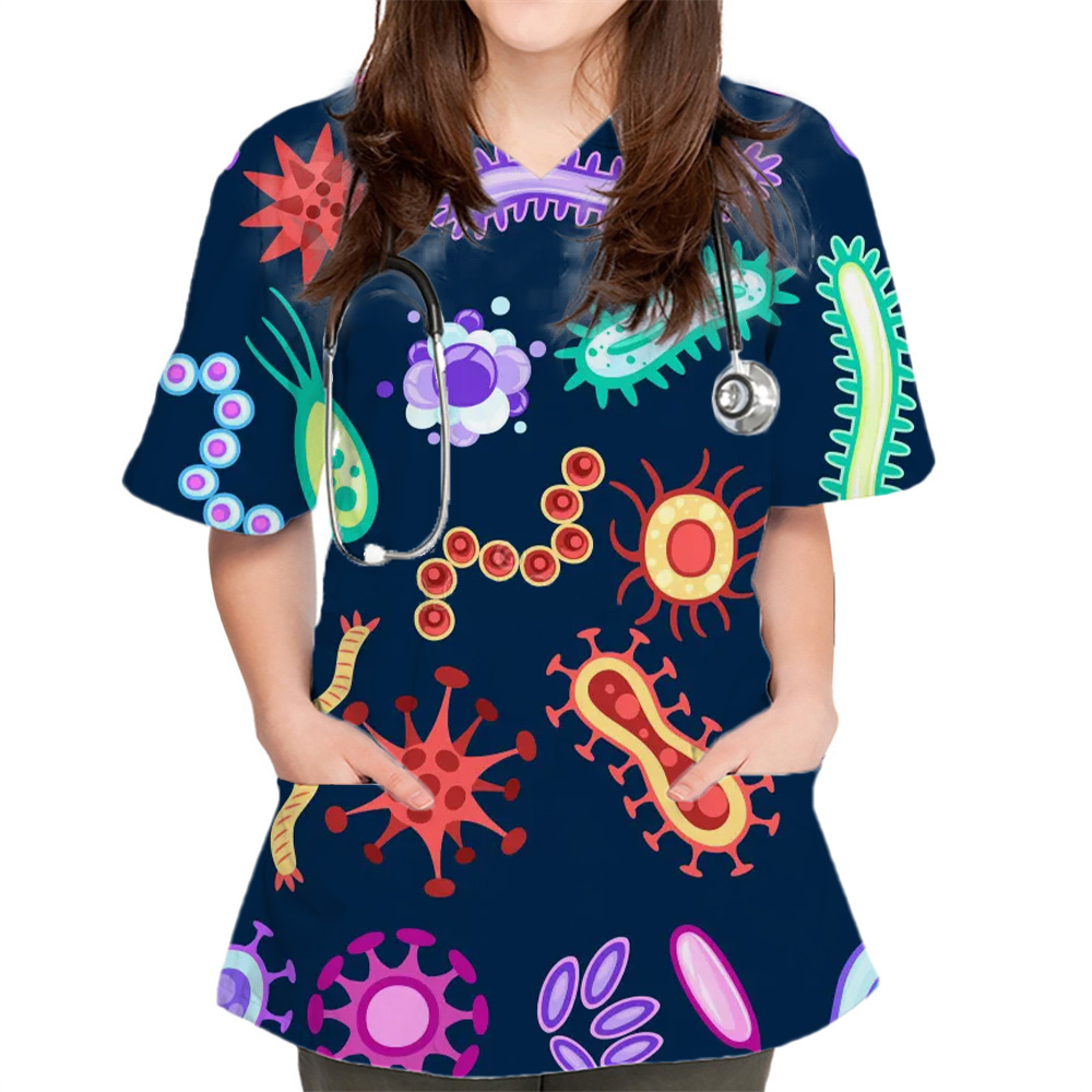 New Women Tops Bacteriogram Pr - Medical Lab Uniform review and price